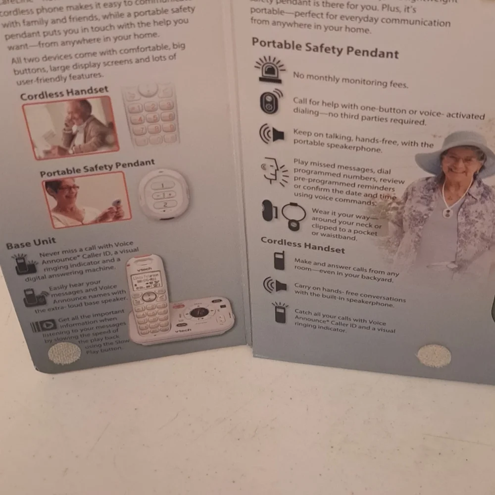 VTech White Portable Safety Pendant